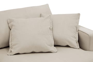 Rossita Lyx 3-seters ekstra dyp sofa i manchester - Krem - Møbler - Sofaer - 3 seter sofa