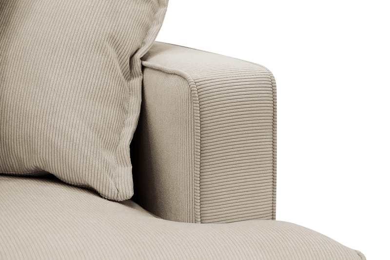 Rossita Lyx 3-seters ekstra dyp sofa i manchester - Krem - Møbler - Sofaer - 3 seter sofa