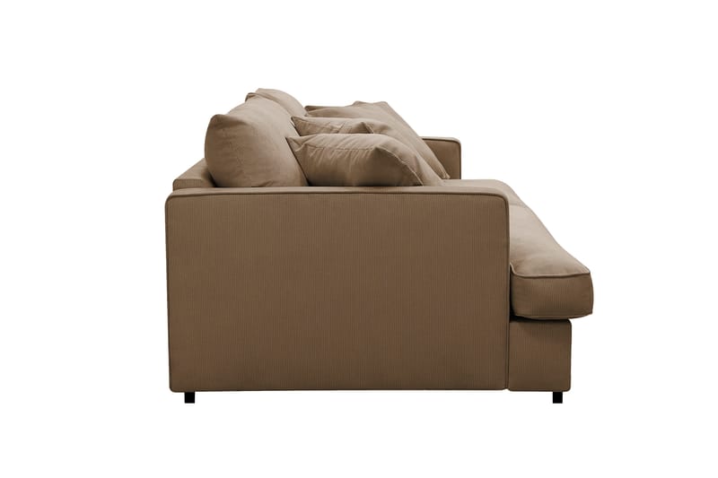 Rossita Lyx 3-seters ekstra dyp sofa i manchester - Lysebrun - Møbler - Sofaer - 3 seter sofa