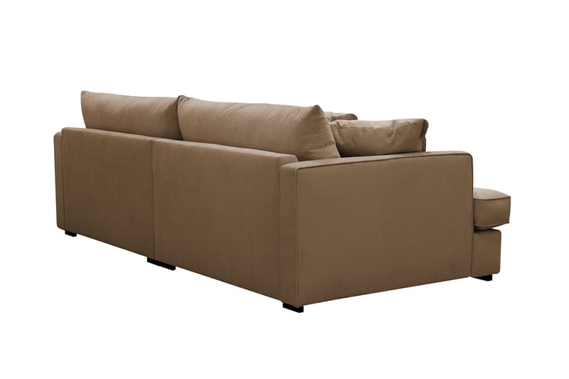 Rossita Lyx 3-seters ekstra dyp sofa i manchester - Lysebrun - Møbler - Sofaer - 3 seter sofa