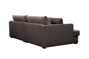 Rossita Lyx 3-seters ekstra dyp sofa i manchester - Mørkegrå - Møbler - Sofaer - 3 seter sofa