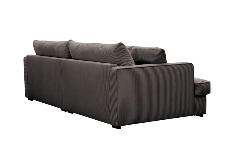 Rossita Lyx 3-seters ekstra dyp sofa i manchester - Mørkegrå - Møbler - Sofaer - 3 seter sofa