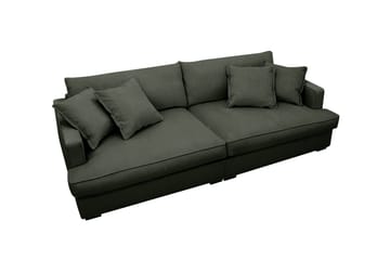 Rossita Lyx 3-seters ekstra dyp sofa i manchester - Mørkegrønn - Møbler - Sofaer - 3 seter sofa