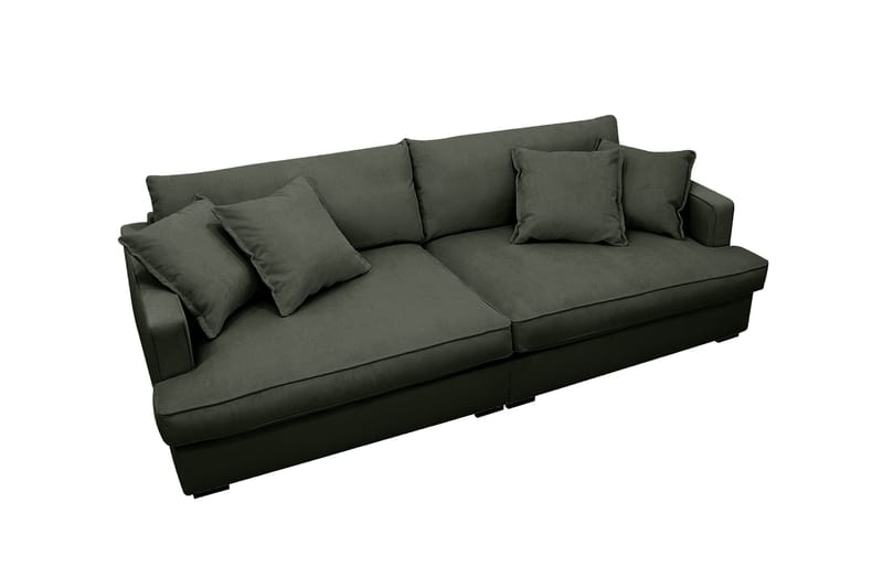 Rossita Lyx 3-seters ekstra dyp sofa i manchester - Mørkegrønn - Møbler - Sofaer - 3 seter sofa