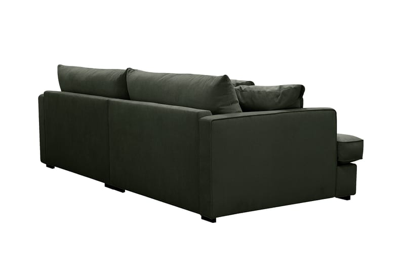 Rossita Lyx 3-seters ekstra dyp sofa i manchester - Mørkegrønn - Møbler - Sofaer - 3 seter sofa