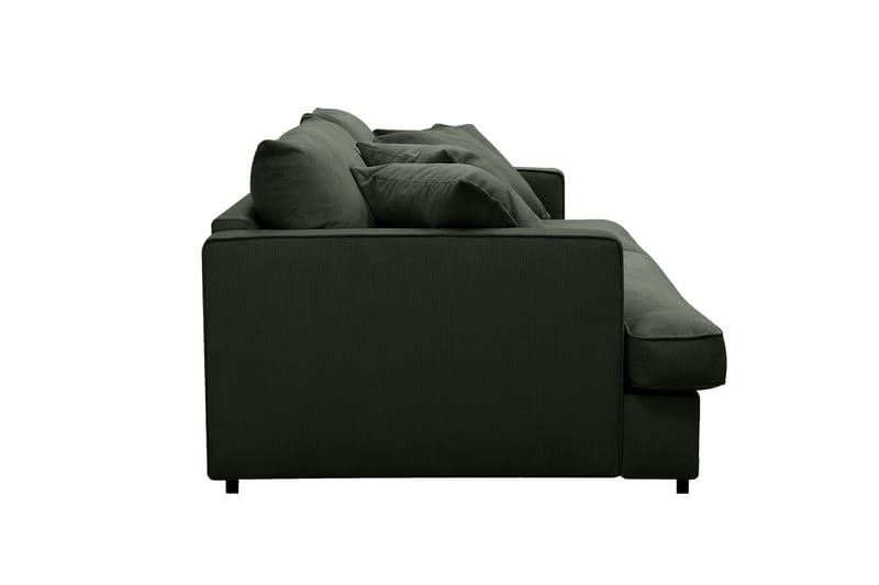 Rossita Lyx 3-seters ekstra dyp sofa i manchester - Mørkegrønn - Møbler - Sofaer - 3 seter sofa