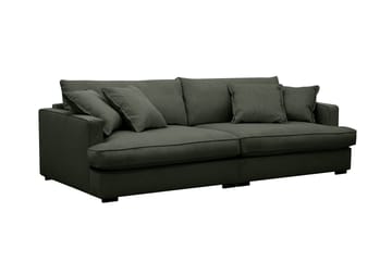 Rossita Lyx 3-seters ekstra dyp sofa i manchester - Mørkegrønn - Møbler - Sofaer - 3 seter sofa