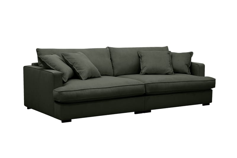 Rossita Lyx 3-seters ekstra dyp sofa i manchester - Mørkegrønn - Møbler - Sofaer - 3 seter sofa
