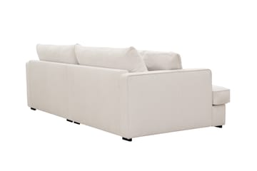 Rossita Lyx 3-seters ekstra dyp sofa i manchester - Naturhvit - Møbler - Sofaer - 3 seter sofa