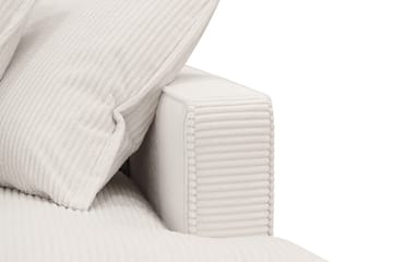Rossita Lyx 3-seters ekstra dyp sofa i manchester - Naturhvit - Møbler - Sofaer - 3 seter sofa