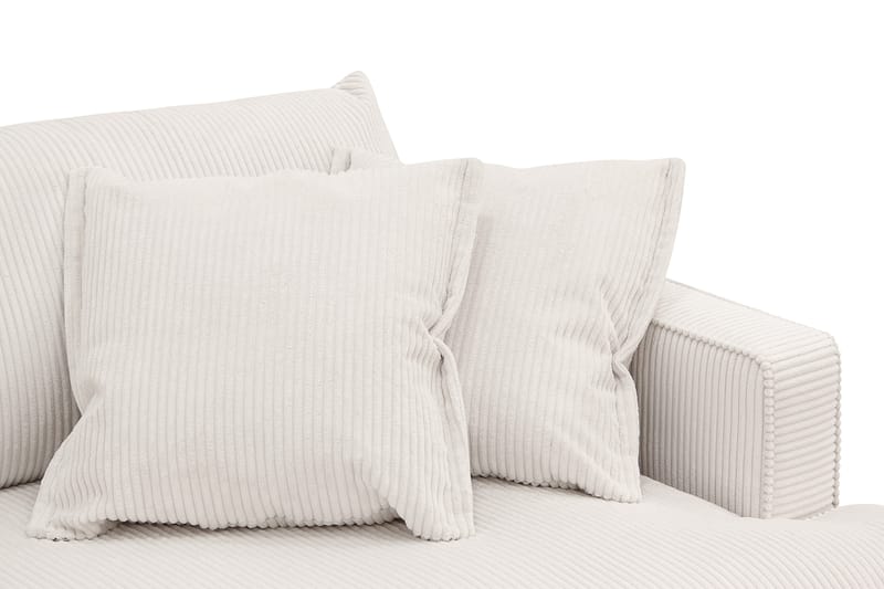 Rossita Lyx 3-seters ekstra dyp sofa i manchester - Offwhite - Møbler - Sofaer - 3 seter sofa