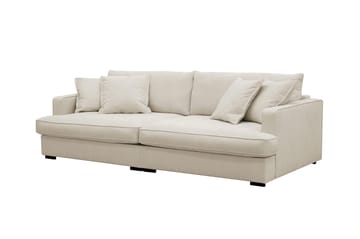 Rossita Lyx 3-seters ekstra dyp sofa i stoff - Beige - Møbler - Sofaer - 3 seter sofa