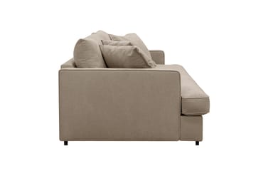 Rossita Lyx 3-seters ekstra dyp sofa i stoff - Brun - Møbler - Sofaer - 3 seter sofa