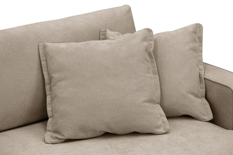 Rossita Lyx 3-seters ekstra dyp sofa i stoff - Brun - Møbler - Sofaer - 3 seter sofa