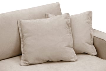 Rossita Lyx 3-seters ekstra dyp sofa i stoff - Lysebrun - Møbler - Sofaer - 3 seter sofa