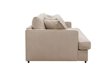 Rossita Lyx 3-seters ekstra dyp sofa i stoff - Lysebrun - Møbler - Sofaer - 3 seter sofa