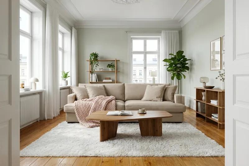Rossita Lyx 3-seters ekstra dyp sofa i stoff - Lysebrun - Møbler - Sofaer - 3 seter sofa