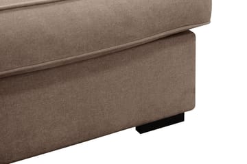 Rossita Lyx 3-seters ekstra dyp sofa i stoff - Mørkebrun - Møbler - Sofaer - 3 seter sofa