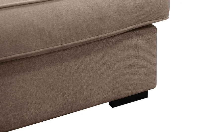 Rossita Lyx 3-seters ekstra dyp sofa i stoff - Mørkebrun - Møbler - Sofaer - 3 seter sofa