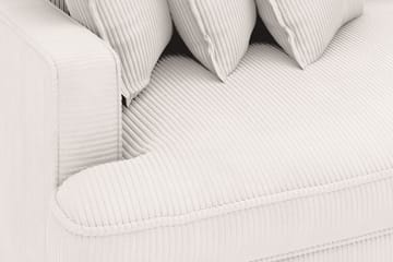 Rossita Lyx 4-seter Ekstra dyp Manchestersofa - Offwhite Manchester - Møbler - Sofaer - Fløyelssofaer