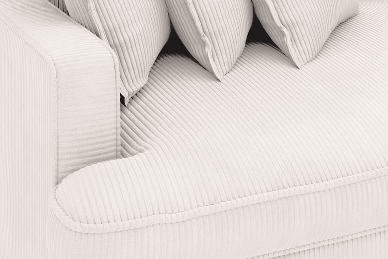 Rossita Lyx 4-seter Ekstra dyp Manchestersofa - Offwhite Manchester - Møbler - Sofaer - Fløyelssofaer