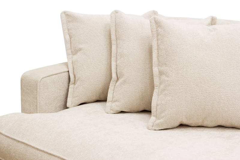 Rossita Lyx 4-seters Ekstra Dyp Sofa i Chenille - Beige - Møbler - Sofaer - 4 seter sofa