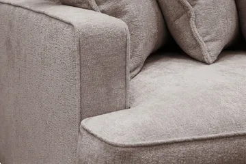 Rossita Lyx 4-seters Ekstra Dyp Sofa i Chenille - Grå / Brun - Møbler - Sofaer - 4 seter sofa