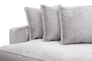 Rossita Lyx 4-seters Ekstra Dyp Sofa i Chenille - Grå - Møbler - Sofaer - 4 seter sofa