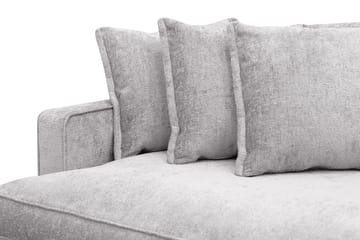 Rossita Lyx 4-seters Ekstra Dyp Sofa i Chenille - Grå - Møbler - Sofaer - 4 seter sofa