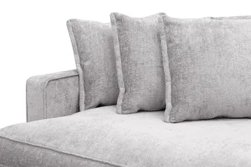 Rossita Lyx 4-seters Ekstra Dyp Sofa i Chenille - Grå - Møbler - Sofaer - 4 seter sofa