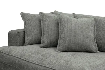 Rossita Lyx 4-seters Ekstra Dyp Sofa i Chenille - Grå - Møbler - Sofaer - 4 seter sofa