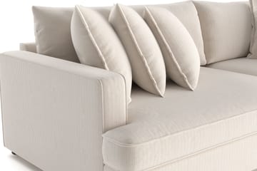 Rossita Lyx 4-seters Ekstra Dyp Sofa i Kordfløyel - Beige - Møbler - Sofaer - 4 seter sofa