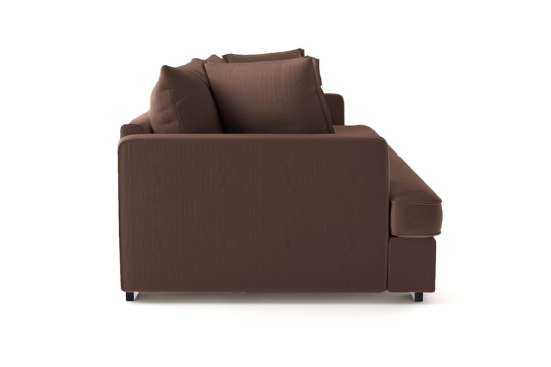 Rossita Lyx 4-seters Ekstra Dyp Sofa i Kordfløyel - Brun - Møbler - Sofaer - 4 seter sofa