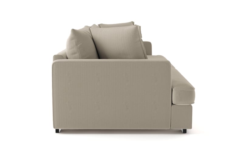 Rossita Lyx 4-seters Ekstra Dyp Sofa i Kordfløyel - Greige - Møbler - Sofaer - 4 seter sofa