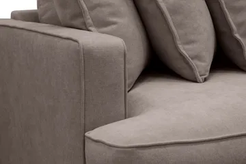 Rossita Lyx 4-seters Ekstra Dyp Sofa i Stoff - Brun - Møbler - Sofaer - 4 seter sofa