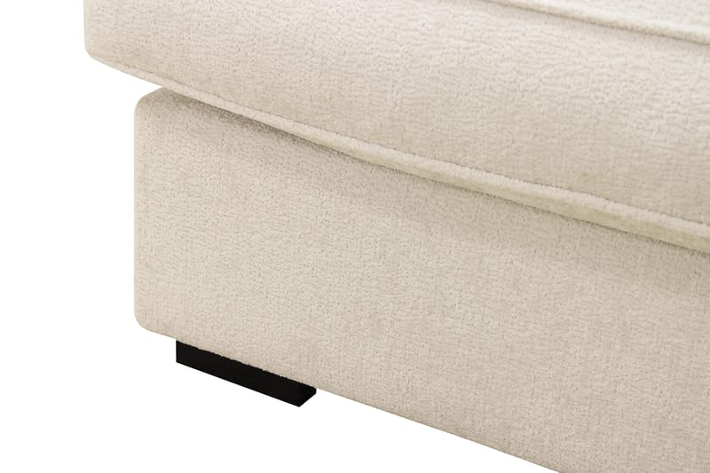 Rossita Lyx 5-seters høyrevendt U-formet ekstra dyp sofa med divan og sjeselong i chenille - Beige - Møbler - Sofaer - U-sofa