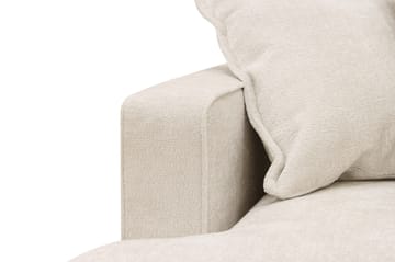 Rossita Lyx 5-seters høyrevendt U-formet ekstra dyp sofa med divan og sjeselong i chenille - Beige - Møbler - Sofaer - U-sofa