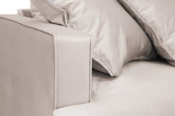 Rossita Lyx 5-seters høyrevendt U-formet ekstra dyp sofa med divan og sjeselong i fløyel - Beige - Møbler - Sofaer - Fløyelssofaer