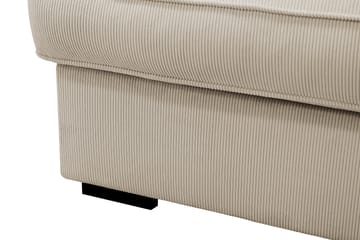 Rossita Lyx 5-seters høyrevendt U-formet ekstra dyp sofa med divan og sjeselong i manchester - Krem - Møbler - Sofaer - U-sofa