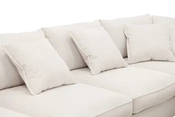 Rossita Lyx 5-seters høyrevendt U-formet ekstra dyp sofa med divan og sjeselong i manchester - Offwhite - Møbler - Sofaer - U-sofa