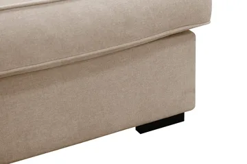 Rossita Lyx 5-seters høyrevendt U-formet ekstra dyp sofa med divan og sjeselong i stoff - Lysebrun - Møbler - Sofaer - U-sofa