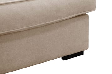 Rossita Lyx 5-seters høyrevendt U-formet ekstra dyp sofa med divan og sjeselong i stoff - Lysebrun - Møbler - Sofaer - U-sofa