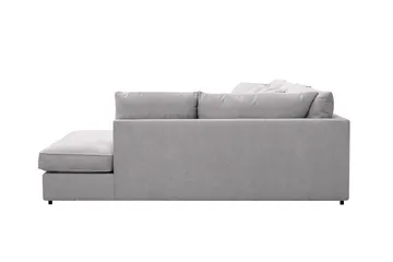 Rossita Lyx 5-seters venstrevendt U-formet ekstra dyp sofa med divan og sjeselong i chenille - Grå - Møbler - Sofaer - U-sofa