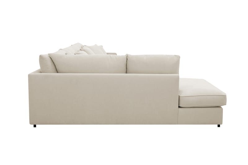 Rossita Lyx 5-seters venstrevendt U-formet ekstra dyp sofa med divan og sjeselong i stoff - Beige - Møbler - Sofaer - U-sofa