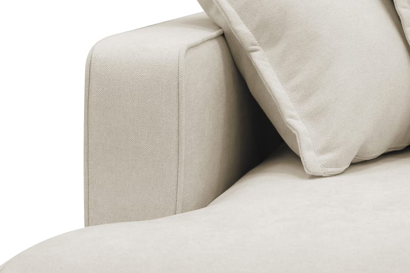 Rossita Lyx 5-seters venstrevendt U-formet ekstra dyp sofa med divan og sjeselong i stoff - Beige - Møbler - Sofaer - U-sofa