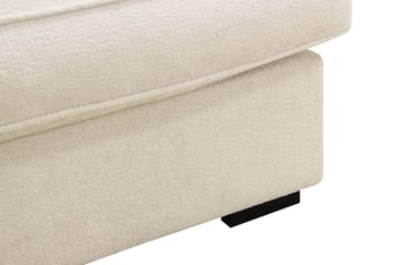 Rossita Lyx 6-seters høyrevendt U-formet ekstra dyp sofa med divan og sjeselong i chenille - Beige - Møbler - Sofaer - U-sofa