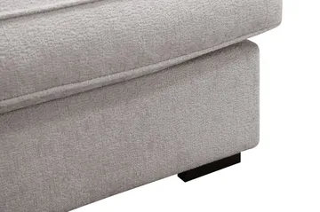 Rossita Lyx 6-seters høyrevendt U-formet ekstra dyp sofa med divan og sjeselong i chenille - Grå/Brun - Møbler - Sofaer - U-sofa