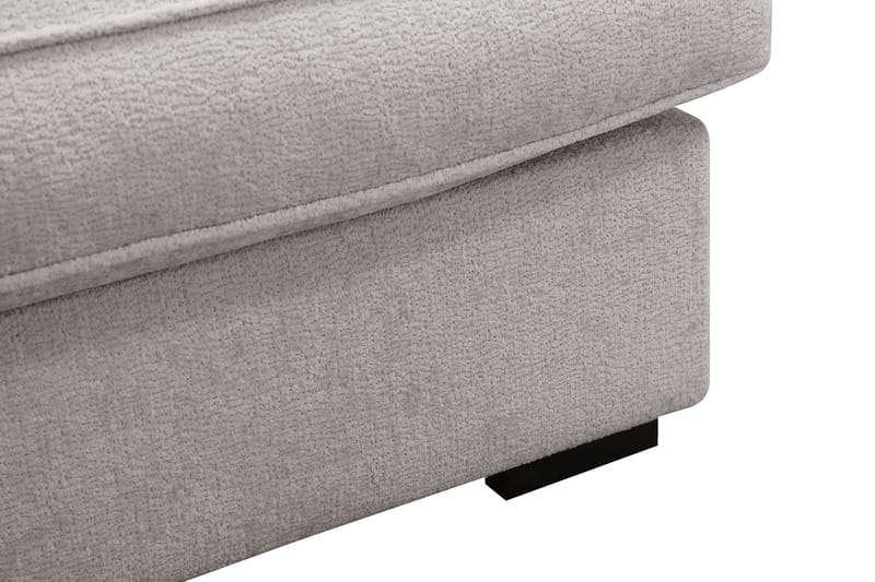 Rossita Lyx 6-seters høyrevendt U-formet ekstra dyp sofa med divan og sjeselong i chenille - Grå/Brun - Møbler - Sofaer - U-sofa