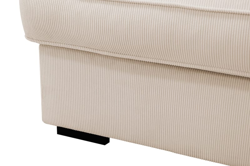 Rossita Lyx 6-seters høyrevendt U-formet ekstra dyp sofa med divan og sjeselong i manchester - Beige - Møbler - Sofaer - U-sofa