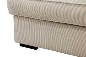 Rossita Lyx 6-seters høyrevendt U-formet ekstra dyp sofa med divan og sjeselong i manchester - Krem - Møbler - Sofaer - U-sofa